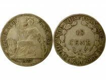 French Indochina - 10 Cents Silver 1927