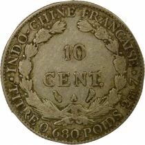 French Indochina - 10 Cents Silver 1927