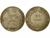 French Indochina - 20 Cents Silver 1922