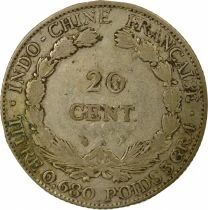 French Indochina - 20 Cents Silver 1923