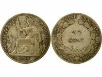 French Indochina - 20 Cents Silver 1925