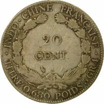 French Indochina - 20 Cents Silver 1925