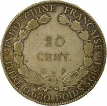 French Indochina - 20 Cents Silver 1927