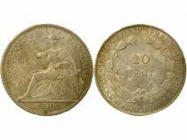 French Indochina - 20 Cents Silver 1930