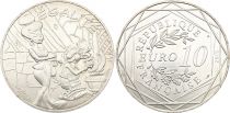 French Mint  10 Euros Silver - Asterix and Obelix - Agecanonic and Falbala -Monnaie de Paris 2015