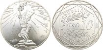 French Mint  10 Euros Silver - Asterix and Obelix - Statue of the liberty - Monnaie de Paris 2015