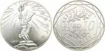 French Mint  10 Euros Silver - Asterix and Obelix - Statue of the liberty - Monnaie de Paris 2015