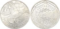 French Mint  10 Euros Silver - Euros from the Regions 2010 - Poitou-Charentes - Monnaie de Paris 2011