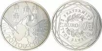 French Mint  10 Euros Silver - Euros from the Regions 2010 - Poitou-Charentes - Monnaie de Paris
