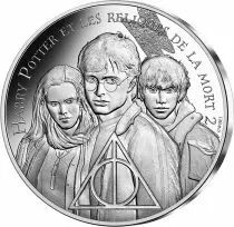 French Mint  Harry Ron and Hermione - Harry Potter and the Deathly Hallows II - 10 Euros Silver 2021 (CDM) - Harry Potter - Wave