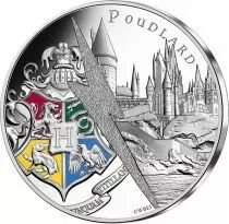 French Mint  Hogwarts Emblem and Castle - 10 Euros Silver Colour 2021 (CDM) - Harry Potter - Wave 2