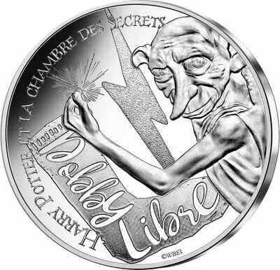 French Mint  House Elf Dobby - Harry Potter and the Chamber of Secrets - 10 Euros Silver 2021 (CDM) - Harry Potter - Wave 1