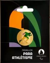 French Mint  Medallion A - Alphabet Sports - Paris 2024