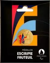 French Mint  Medallion E - Alphabet Sports - Paris 2024