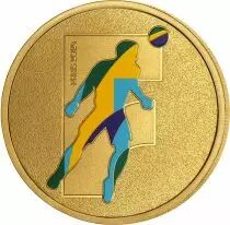 French Mint  Medallion F - Alphabet Sports - Paris 2024