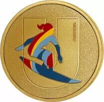 French Mint  Medallion U - Alphabet Sports - Paris 2024