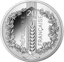 French Mint  NATURES DE FRANCE - 20 Euros Silver 2021 LAUREL