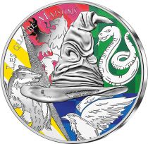 French Mint  The Four Houses - 50 Euros Silver Colour 2021 (MDP) - Harry Potter - Wave 1