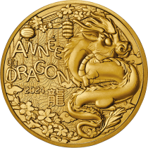 French Mint  Year of the Dragon - 1/4 Euros 2024