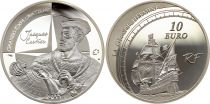 French Mint 10 Euros Jacques Cartier - Silver Proof  - 2011