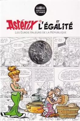 French Mint 10 Euros Silver - Asterix and Obelix - Equality - Discord - 2015