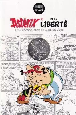 French Mint 10 Euros Silver - Asterix and Ob�lix - Freedom - Caesar\'s gift - 2015