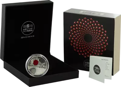 French Mint 10 Euros Silver Proof - 250th Anniversary of Baccarat Crystal - 2014