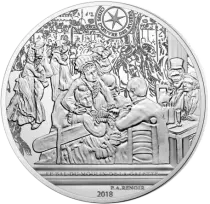 French Mint 10 Euros Silver Proof - Ball at the Moulin de la Galette - 2018