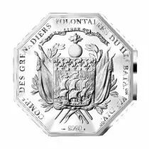 French Mint 25 Euros Silver Proof - Arrival of La Fayette in Boston - Octagonal - 2020