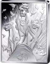 French Mint 30 years of The Lion King - Rectangle coin - 10 Euros Silver BE 2024 (MDP)