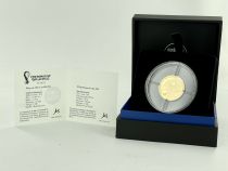French Mint 50 Euros, Soccer - Worlf Cup Qatar 2022 - FIFA -  Proof Gold - 2022