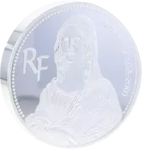 French Mint 500 years Mona Lisa - 20 Euros Silver proof (5 Oz) 2003