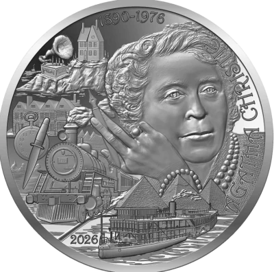 French Mint Agatha Christie  - The Art of the Pen - 20 Euros Silver High Relief Proof 2026