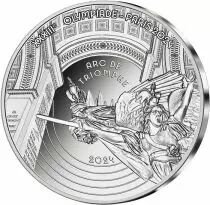 French Mint Arc de Triomphe - Heritage - Paris 2024 - 10 Euros Silver BE 2024