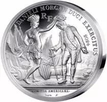 French Mint Battle of Cowpens - US Independence - 20 Euros Silver BE 2024 HIGH RELIEF