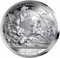 French Mint Battle of Cowpens - US Independence - 20 Euros Silver BE 2024 HIGH RELIEF