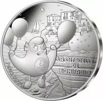French Mint Citadelle de Bonifacio - 10 Euros Argent 2024 (MDP) - France hosts the Games - Mascots Paris 2024 - Wave 1