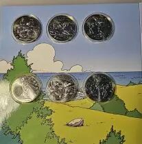 French Mint Coffret Asterix 2015 - 24 X 10 Euros et 2 x 50 Euros -  Argent