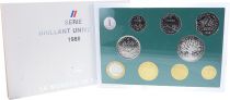 French Mint Coffret BU Franc 1988