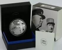 French Mint De Gaulle - Churchill - Binational Couples - 10 Euros Silver COLOR BE 2021 (MDP)