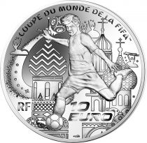 French Mint FIFA FOOTBALL WORLD CUP RUSSIA 10 Euros Silver BE 2018 (CDM)