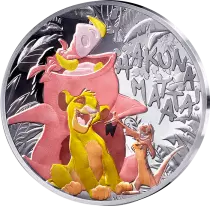 French Mint Hakuna Matata - 30 years of the Lion King - 10 Euros Silver Colour BE 2024 (MDP)
