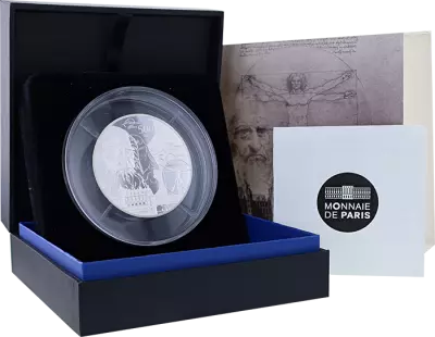 French Mint Leonardo da Vinci & the Renaissance - Europa Star 50 Euros Silver BE FRANCE 2019 (MDP)
