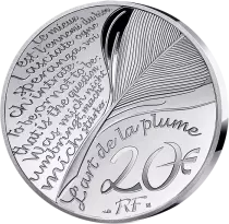 French Mint Luis Vaz de Camões - Art of the Quill - 20 Euros Silver Proof 2024 (MDP)