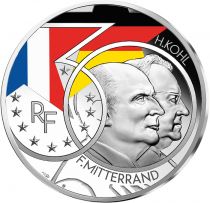 French Mint Mitterrand - Kohl - Couple Franco-allemand - 10 Euros Argent BE 2020 (MDP)