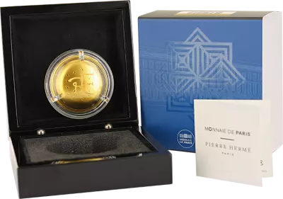 French Mint Pierre Herm� - Macaron - 200 Euros (1 ounce) GOLD BE 2023 -SAVOIR-FAIRE 2023