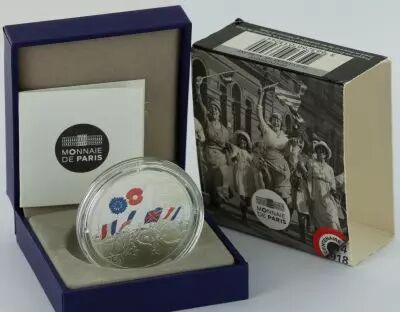French Mint Popular Mass - Armistice Great War - 10 Euros Silver BE 2018 (MDP)