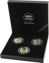 French Mint Rooster set - 3 X 10 Euros Silver 2014 2015 2016