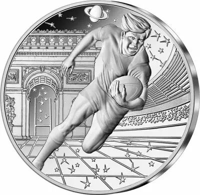 French Mint Rugby World Cup - Emblem - 10 Euros Silver Proof 2023