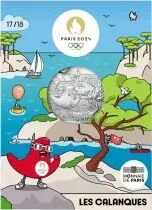 French Mint The Calanques - 10 Euros Argent 2024 (MDP) - France hosts the Games - Mascottes Paris 2024 - Wave 2 - 17/18